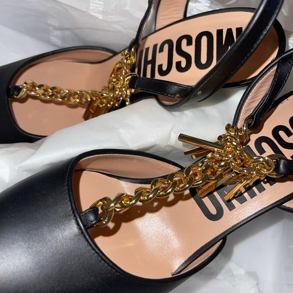 Moschino Lettering Charms Heels - Picture 10 of 15